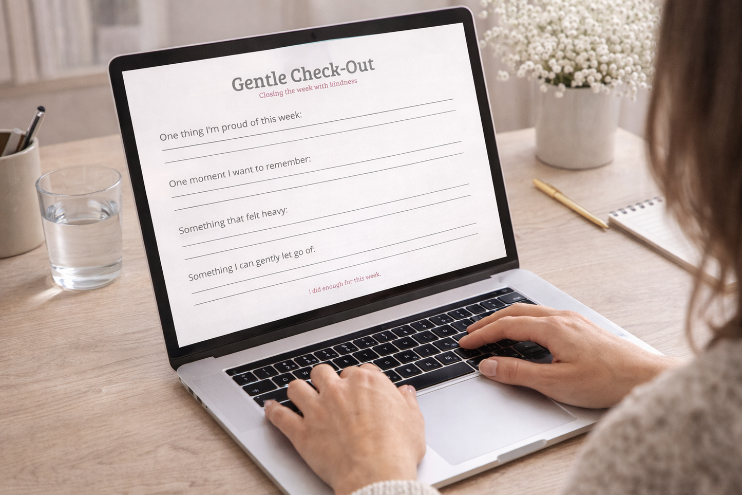 One Week at a Time – Gentle Weekly Planner