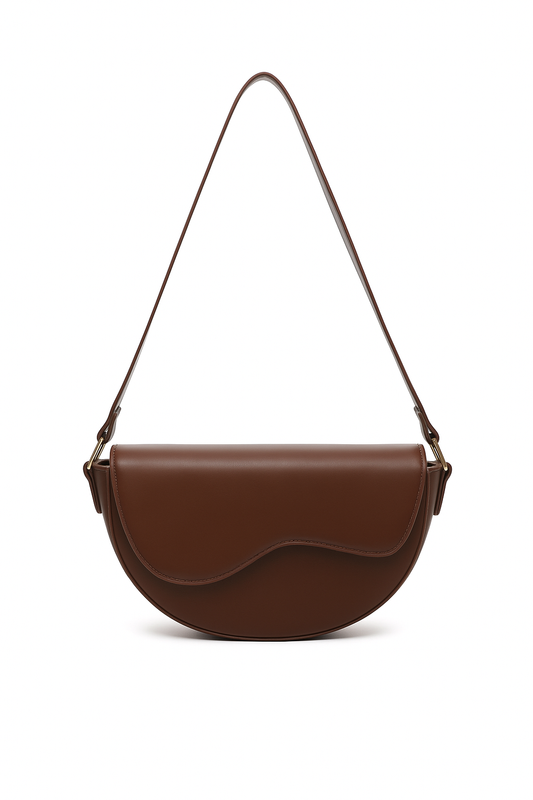 Vintage Saddle Bag – Elegant PU Leather Crossbody